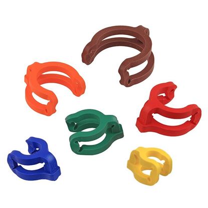 CLAMPS, COLOR CODED PTFE, STANDARD TAPER JOINTS