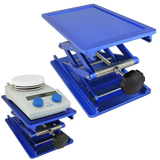 LAB JACK, ANODIZED ALUMINUM, RECTANGULAR, FOR HOTPLATES