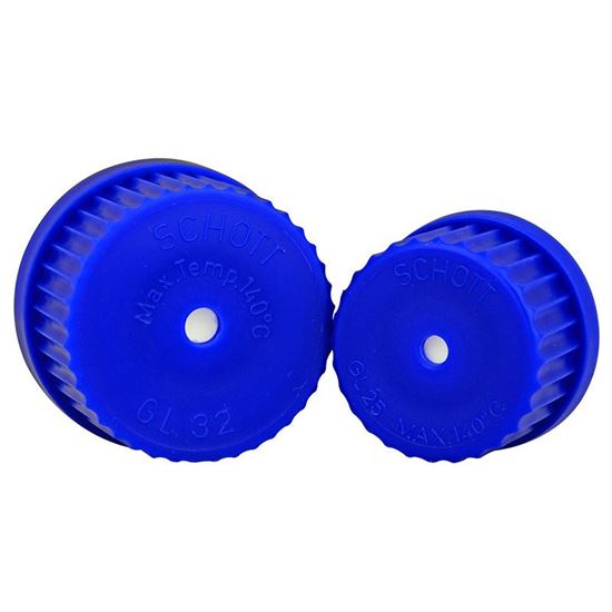 CAPS, VENTED, POLYPROPYLENE, NON-STERILE, GL-25 AND GL-32