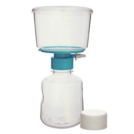 BOTTLE TOP VACUUM FILTER SYSTEM WITH MOLDED GRADUATIONS, PES, 500ML