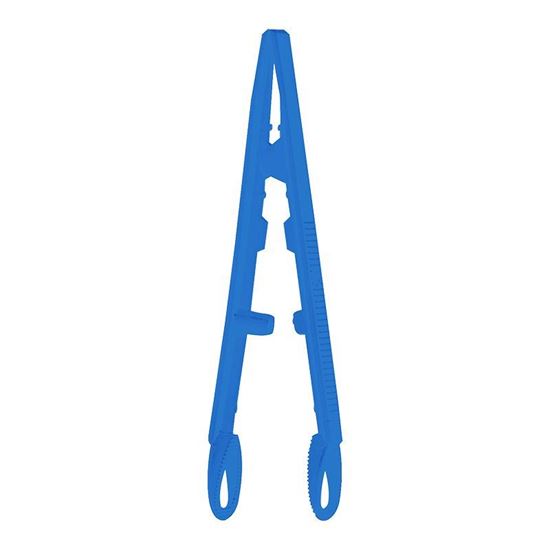 FORCEPS WITH FLAT ROUNDED TIPS, TWEEZERS, POLYPROPYLENE