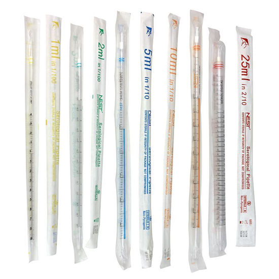 PIPETS, SEROLOGICAL, PLASTIC, BAGGED, STERILE