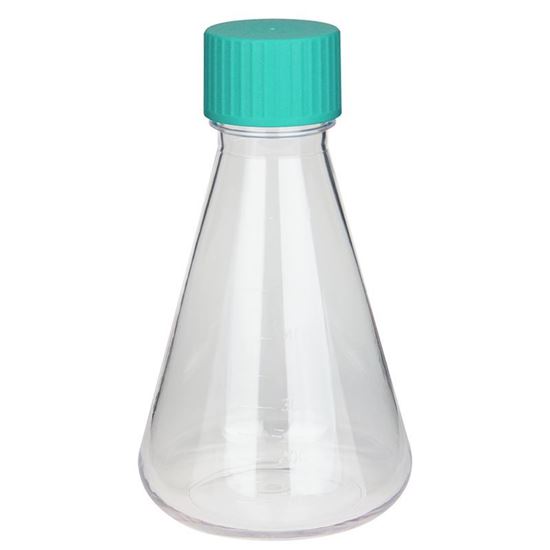 PETG ERLENMEYER FLASK, PLUG SEAL, STERILE, NEST