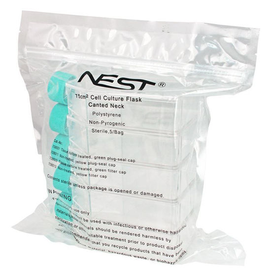 CELL CULTURE FLASKS, TISSUE CULTURE FLASKS, TREATED, VENT CAP, STERILE, NEST