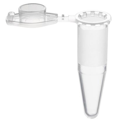0.6ML MICROCENTRIFUGE TUBE, CLEAR, STERILE, CONICAL, LOCK CAP, NEST