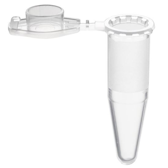 1.5ML MICROCENTRIFUGE TUBE, CLEAR, CONICAL, LOCK CAP, NEST