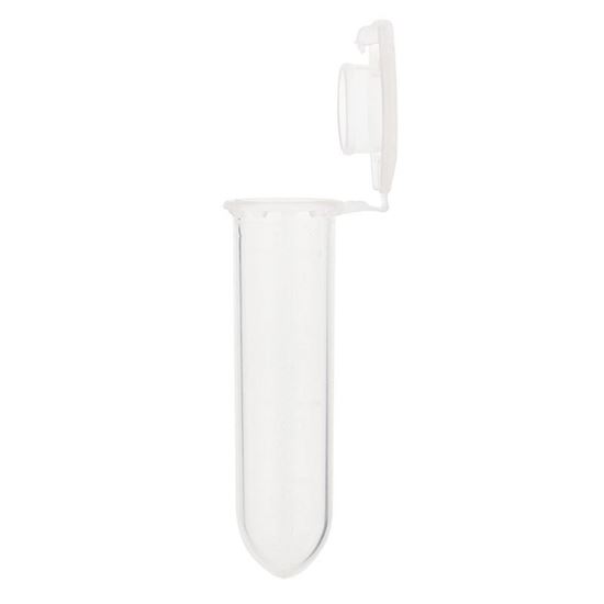 2.0ML MICROCENTRIFUGE TUBE, CLEAR, ROUND, LOCK CAP, STERILE, NEST