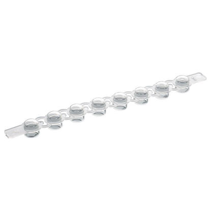 DOMED 8-STRIP CAPS, PCR, CLEAR, NON-STERILE, NEST