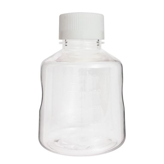 SOLUTION BOTTLE, STORAGE, POLYSTYRENE, MOLDED GRADUATIONS, STERILE, NEST
