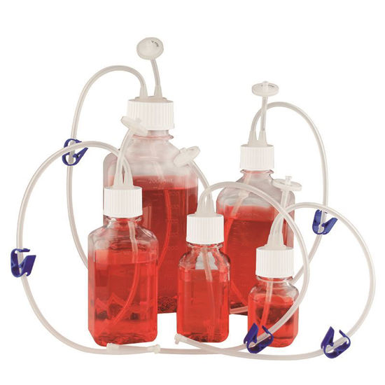 MEDIA BOTTLE ASSEMBLY SYSTEMS, PETG, STERILE