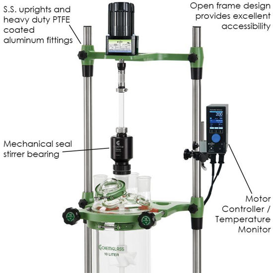 20L UNJACKETED FILTER REACTOR SYSTEMS, ELECTRIC OR AIR MOTOR