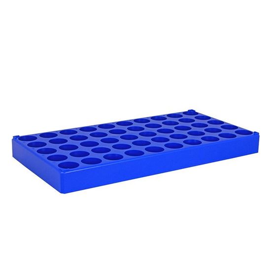 RACK, VIAL, POLYPROPYLENE, 20 AND 40ML SCINTILLATION, REACTION OR SAMPLE VIAL, 50-PLACE