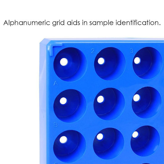 RACK, VIAL, POLYPROPYLENE, 20 AND 40ML SCINTILLATION, REACTION OR SAMPLE VIAL, 50-PLACE