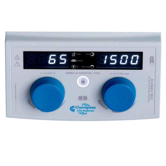 MAGNETIC HOT PLATE STIRRERS, DIGITAL, WITH TIMER AND LOCKING FUNCTION, HOTPLATE, 135mm DIAMETER ROUND TOP