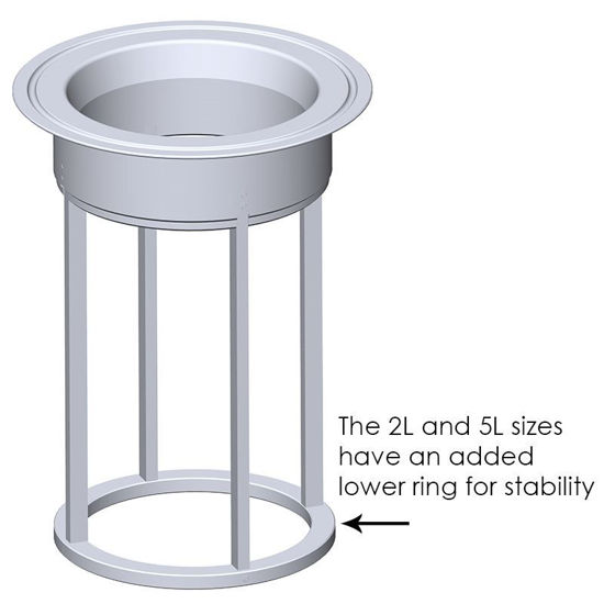 PTFE BAFFLE, REACTION VESSEL, BENCHTOP, INSERTABLE