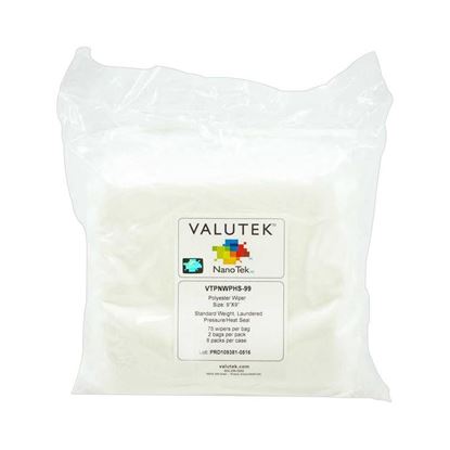 WIPER, POLYESTER KNIT, PRESSURE HEAT SEALED EDGE, STANDARD WEIGHT, VALUTEK