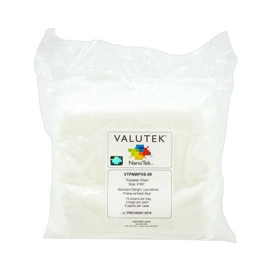 WIPER, POLYESTER KNIT, PRESSURE HEAT SEALED EDGE, STANDARD WEIGHT, VALUTEK