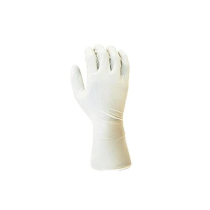 GLOVE, NITRILE, WHITE, STERILE, CLEAN PROCESS, TEXTURED FINGERTIP, DOUBLE CHLORINATION, DI H2O WASHED, LONG CUFF, NANOTEK, VALUTEK