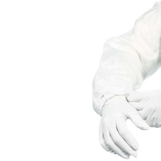 SLEEVE, POLYPROPYLENE, ELASTIC CUFF, MICROTEK, VALUTEK