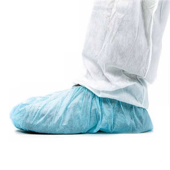 SHOE COVER, BLUE POLYPROPYLENE, MACROTEK, VALUTEK