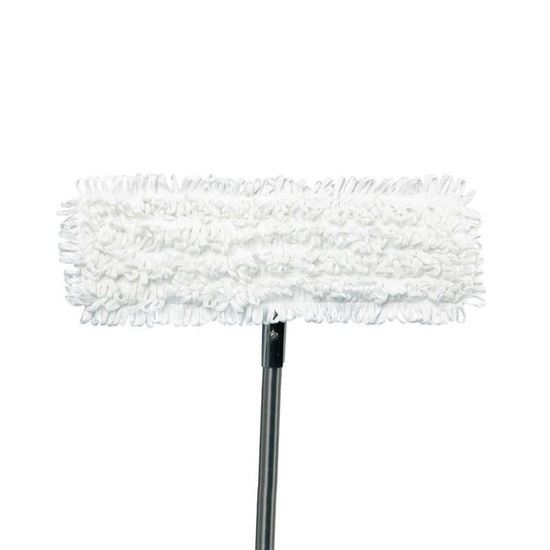 FLAT MOP, WHITE POLYESTER MICROFIBER FILAMENT, NANOTEK, VALUTEK