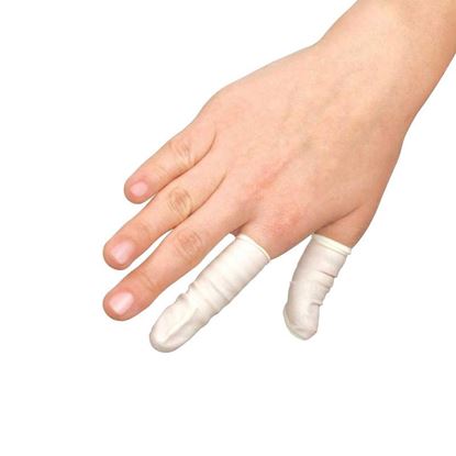 FINGER COT, ANTI-STATIC, NITRILE, POWDER-FREE, WHITE, MICROTEK, VALUTEK