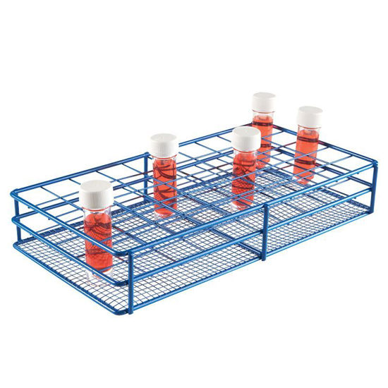 WIRE TUBE RACKS, HDPE COATED, 33MM, 12-PLACE OR 50-PLACE