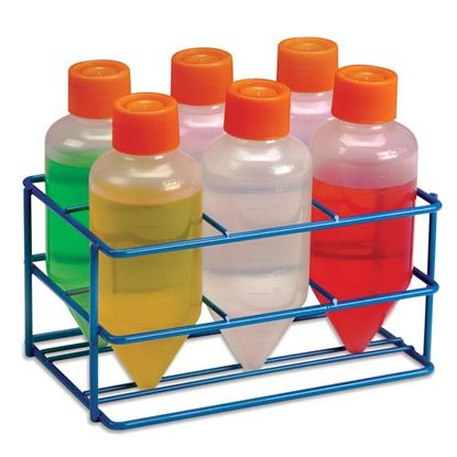 WIRE BOTTLE RACK, HDPE COATED, 58-60MM CENTRIFUGE BOTTLES