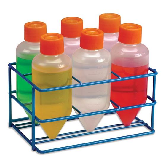 WIRE BOTTLE RACK, HDPE COATED, 58-60MM CENTRIFUGE BOTTLES