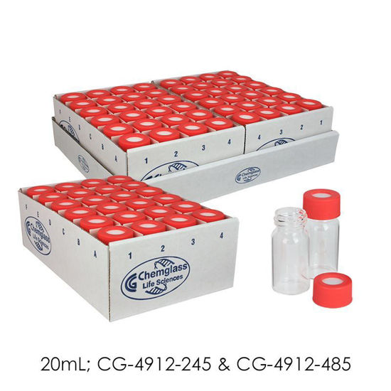 REACTION VIALS, PRESSURE RELIEF, BOROSILICATE GLASS, SHELF PACKS