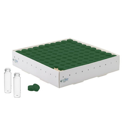 STORAGE VIALS, TYPE 1 BOROSILICATE GLASS, SOLID CAPS, CELL PACKS