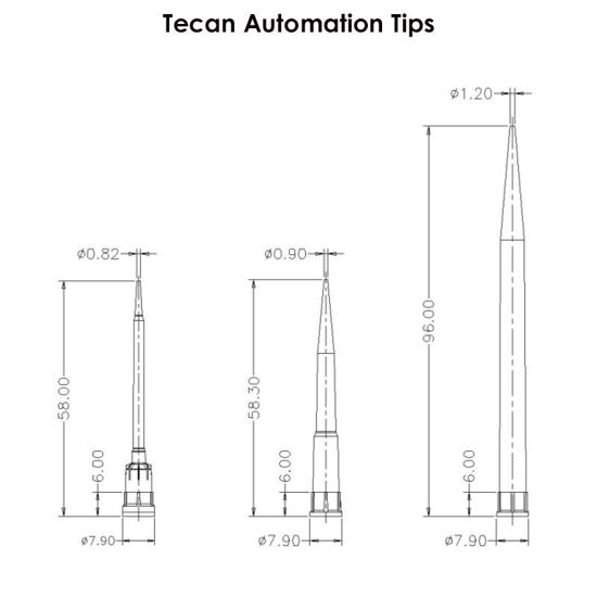 AUTOMATION CONDUCTIVE TIPS FOR TECAN, PRE-STERILIZED