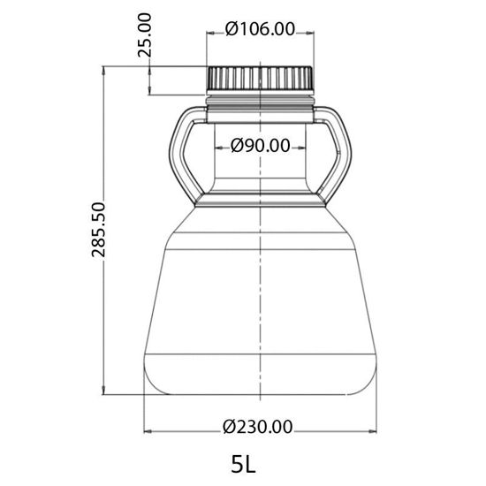 FLASK, ERLENMEYER, 5L, HIGH EFFICIENCY, POLYCARBONATE, STERILE, NEST, CG BIOSCIENCES