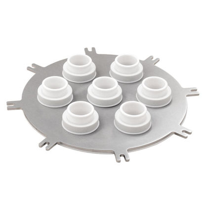 REACTION VESSEL LIDS, STAINLESS STEEL, 7-NECKS, 300MM, PERFLUORO O-RINGS