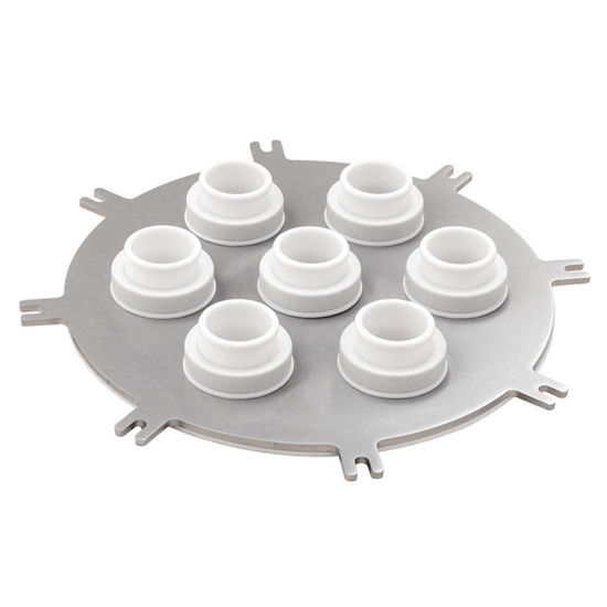 REACTION VESSEL LIDS, STAINLESS STEEL, 7-NECKS, 300MM, PERFLUORO O-RINGS