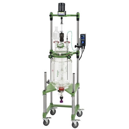 20L PROCESS REACTORS, CYLINDRICAL, JACKETED, ELECTRIC MOTOR, MECHANICAL BEARING