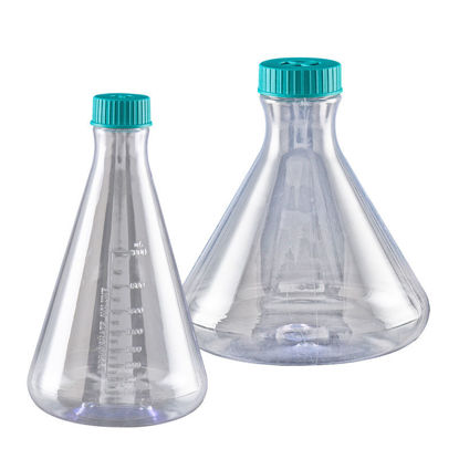 ERLENMEYER FLASK, PC, CONICAL, FLAT BOTTOM, VENT FILTER CAPS, STERILE, NEST, CG BIOSCIENCES