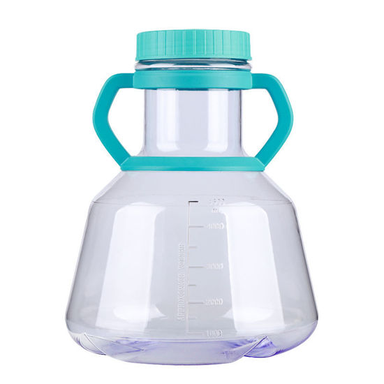 CGN-2166-5L FLASK, ERLENMEYER, 5L, HIGH EFFICIENCY, POLYCARBONATE, BAFFLED BOTTOM, STERILE, VENT FILTER CAP, USP CLASS VI, NEST, CG BIOSCIENCES