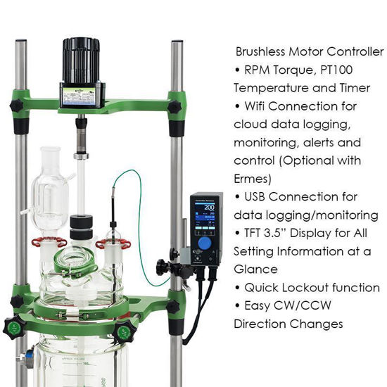 CHEMSTIR OVERHEAD MOTORS, BRUSHLESS DC, 30-500 RPM, 25IN-LB, CLOSED LOOP CONTROLS, DIGITAL CONTROLLERS
