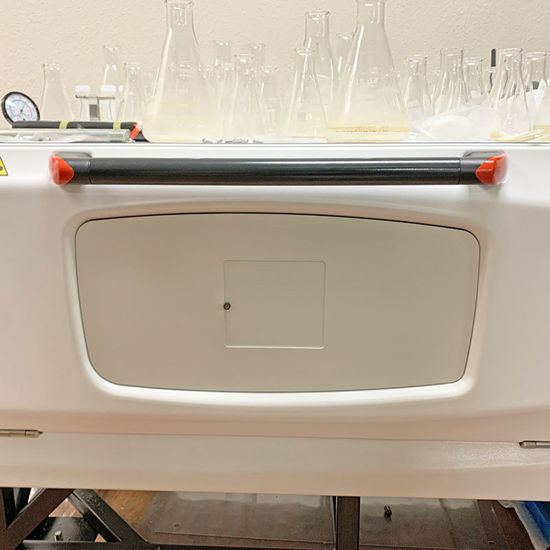Visor Cover with Door, Aluminum, Supplied with Command Strips, for Stackable Incubators