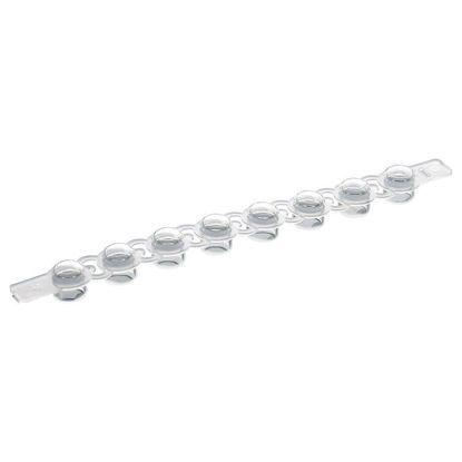DOMED 8-STRIP CAPS, PCR, CLEAR, STERILE, NEST