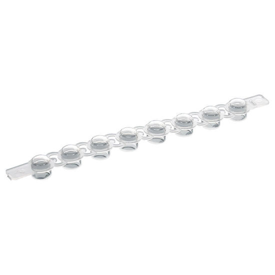 DOMED 8-STRIP CAPS, PCR, CLEAR, STERILE, NEST