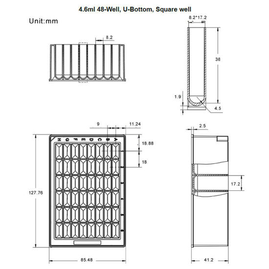 MICROPLATES, 48-WELL, DEEP, U-BOTTOMS, STERILE, NEST