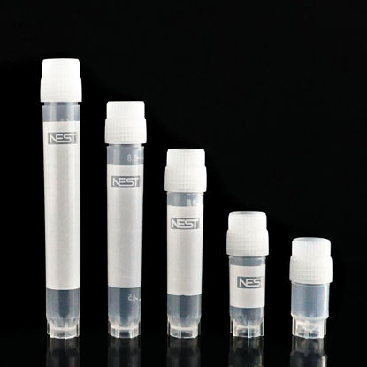 CRYOGENIC VIAL, SELF-STANDING, EXTERNAL THREAD, STERILE, RACKED, NEST
