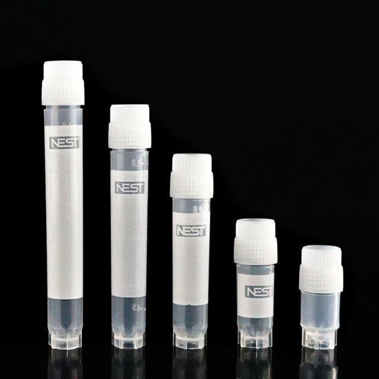 CRYOGENIC VIAL, SELF-STANDING, EXTERNAL THREAD, STERILE, RACKED, NEST