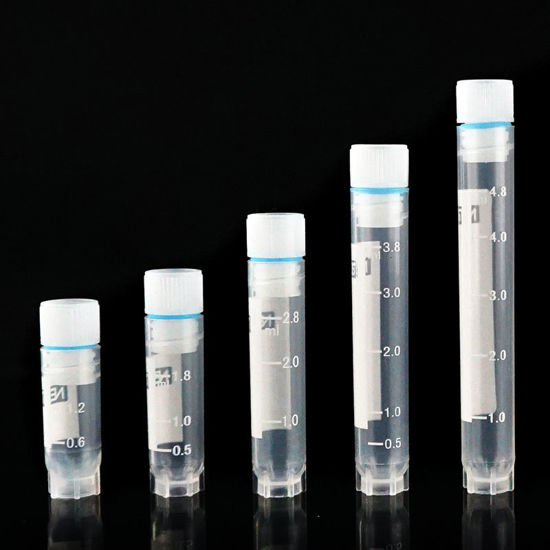 CRYOGENIC VIAL, SELF-STANDING, INTERNAL THREAD, STERILE, RACKED, NEST