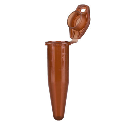 1.5ML MICROCENTRIFUGE TUBE, AMBER, CONICAL, LOCK CAP, NEST