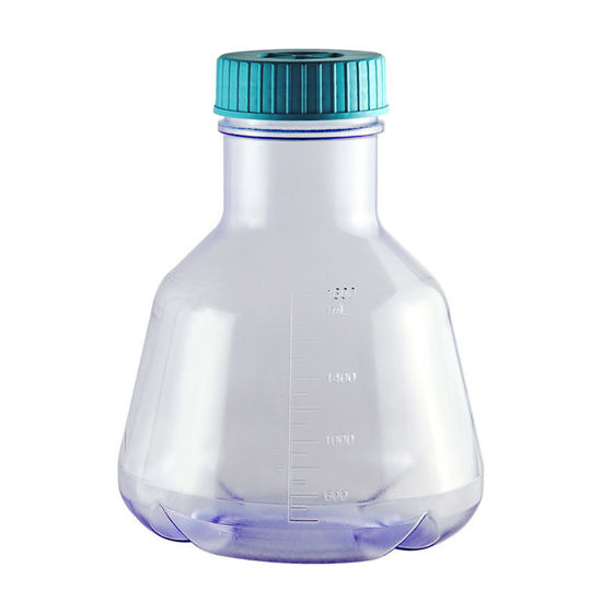 FLASK, ERLENMEYER, 2L, HIGH EFFICIENCY, POLYCARBONATE, BAFFLED BOTTOM, STERILE, USP CLASS VI, NEST, CG BIOSCIENCES