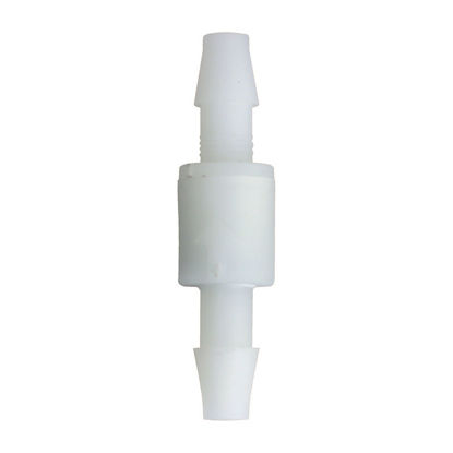 PRESSURE RELIEF/CHECK VALVE, 1/4 INCH HOSE BARBS, POLYPROPYLENE, VITON SEALS, 3 PSI