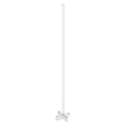 STIRRER SHAFT, POLISHED, FOUR-BLADE 90°, GLASS AGITATOR